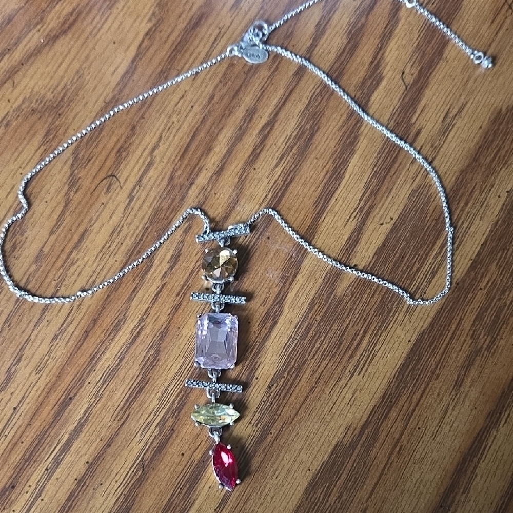 Elegant Multi-Color Gemstone Necklace